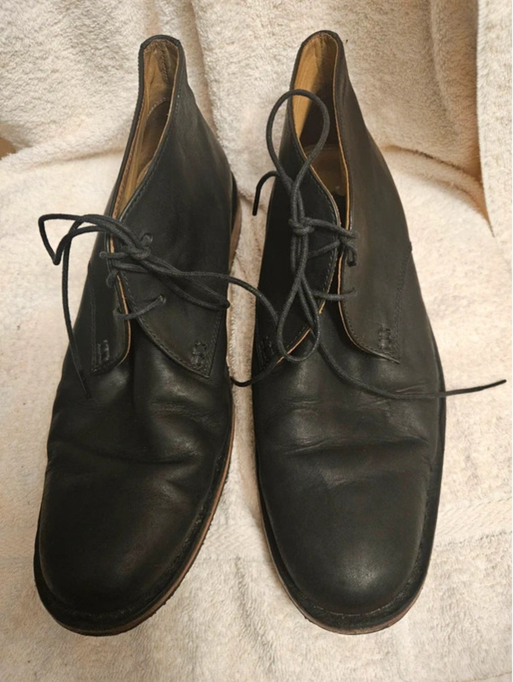 Sebago Tremont Black Leather Chukka Boots Men's 10.5 D Lace Up Ankle